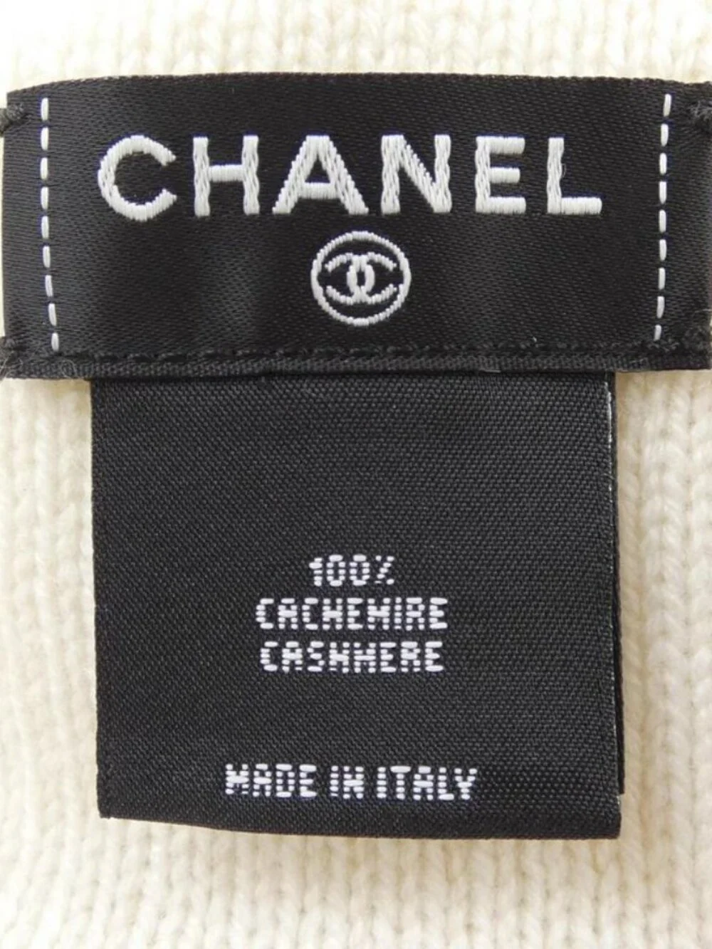 Chanel Knit Cap Cashmere White - Picture 3 of 4